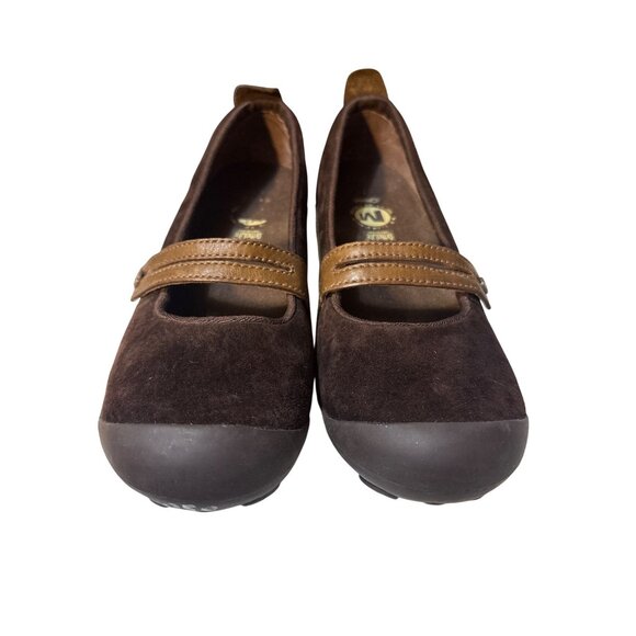 Merrell Womens Mary Jane Suede Slip-On Shoes Size 9.5 Brown & Tan - Picture 2 of 7